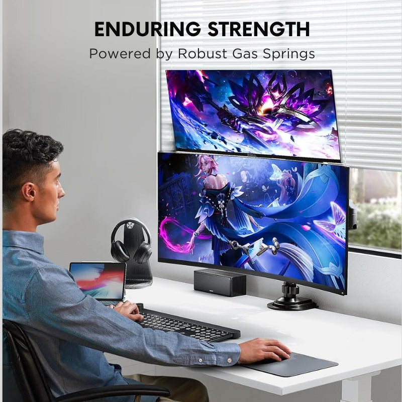 Stackable Dual Gaming Monitor Arm